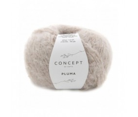 Pelote de coton effet feutré Pluma - Katia sperenza rose 72