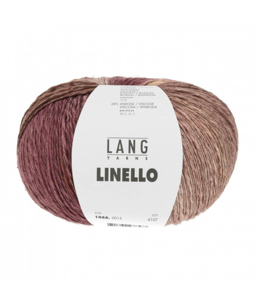 Pelote de lin à tricoter Linello - Lang Yarns Sperenza Marron 015