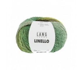 Pelote de lin à tricoter Linello - Lang Yarns 017 vert Sperenza