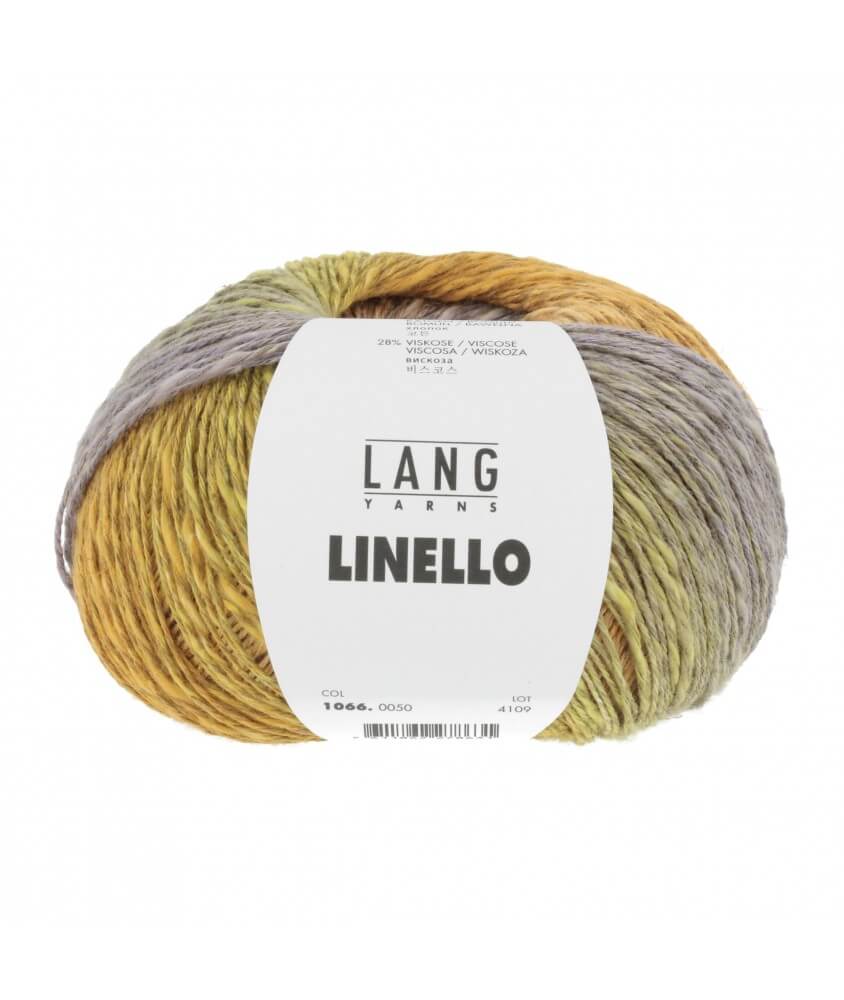 Pelote de lin à tricoter Linello - Lang Yarns jaune 50 050