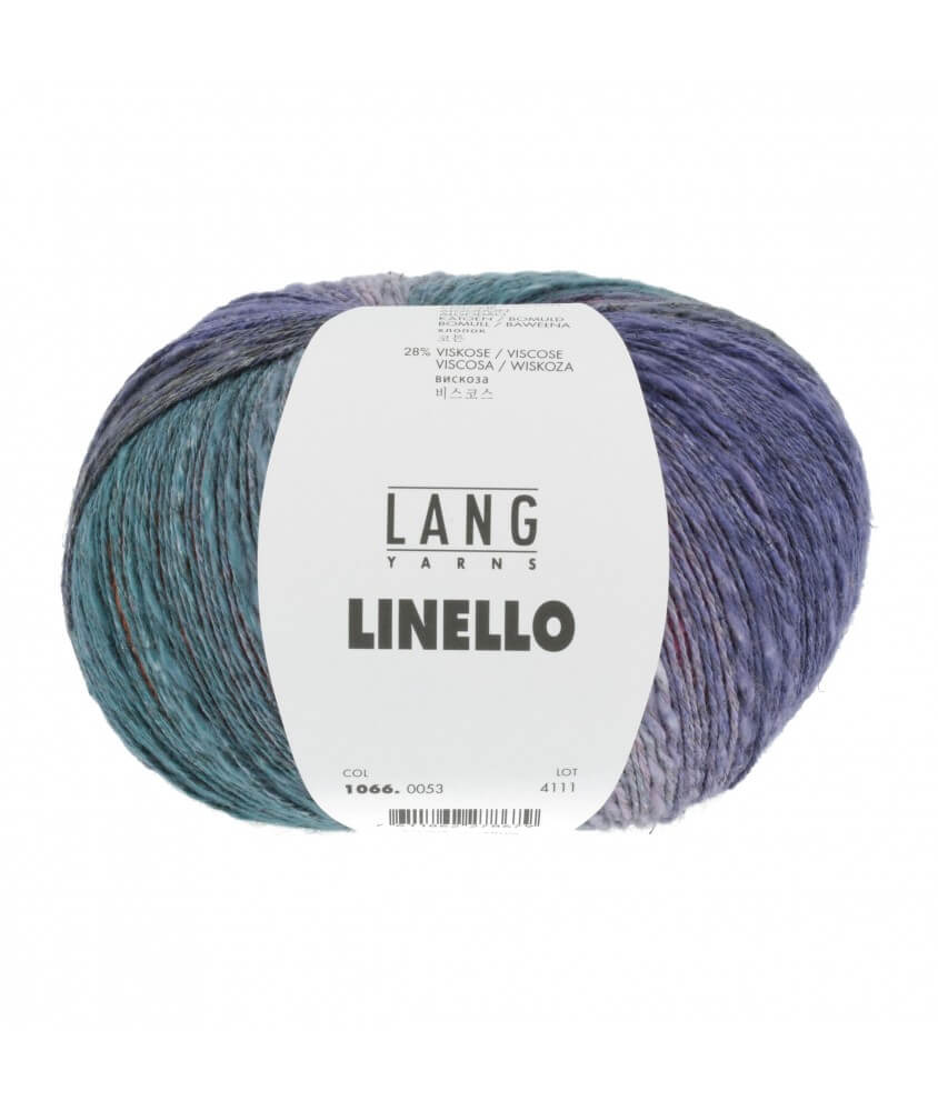 Pelote de lin à tricoter Linello - Lang Yarns violet 53 053 Pelote de lin à tricoter Linello - Lang Yarns violet 53 053
