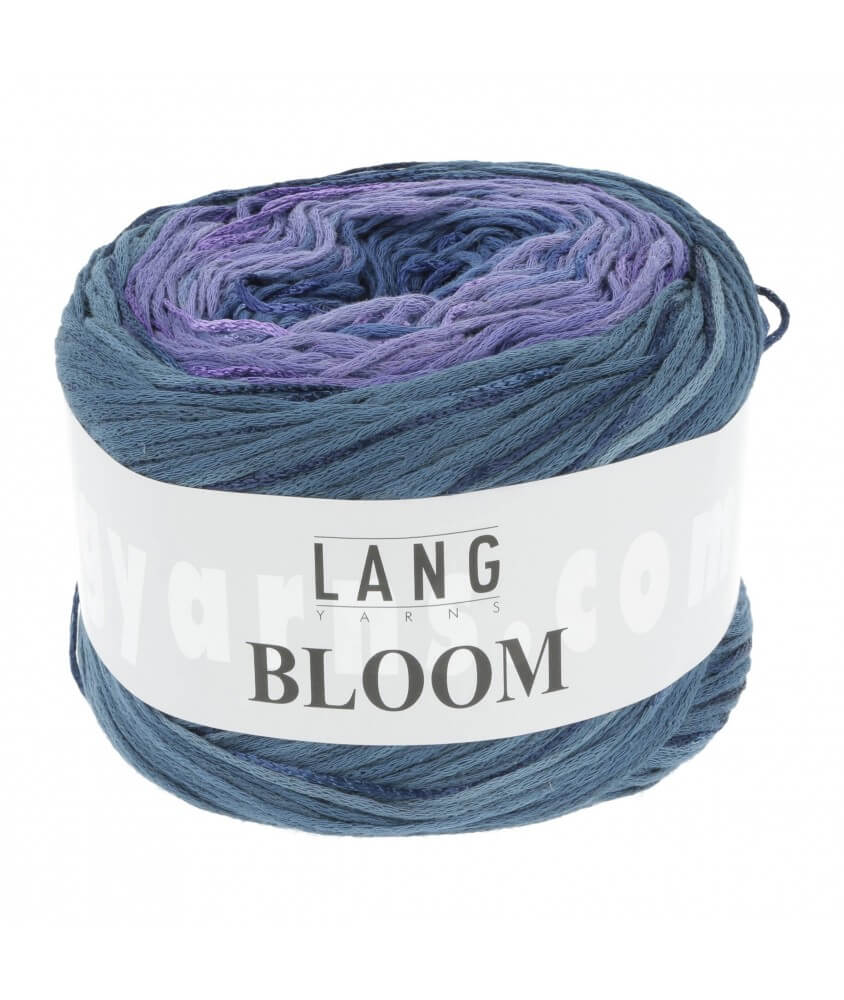 Coton à tricoter Bloom - Lang Yarns bleu 010 Coton à tricoter Bloom - Lang Yarns bleu 010