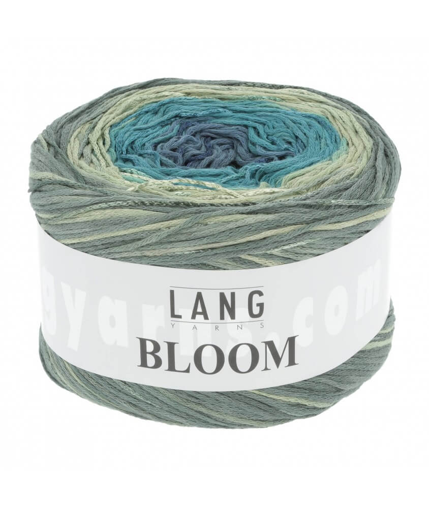 Coton à tricoter Bloom - Lang Yarns 18 sperenza vert 018 Coton à tricoter Bloom - Lang Yarns 18 sperenza vert 018