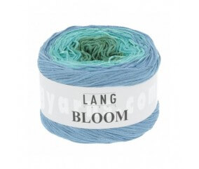  Coton à tricoter Bloom - Lang Yarns bleu 73 073