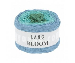  Coton à tricoter Bloom - Lang Yarns bleu 73 073