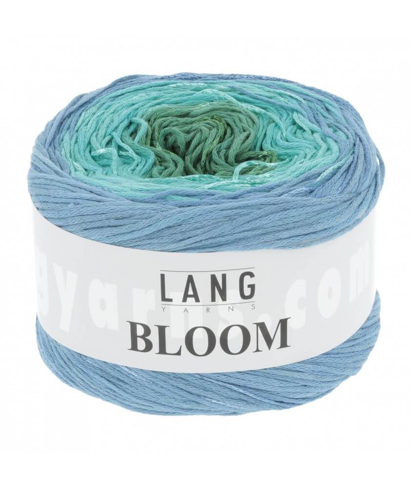  Coton à tricoter Bloom - Lang Yarns bleu 73 073