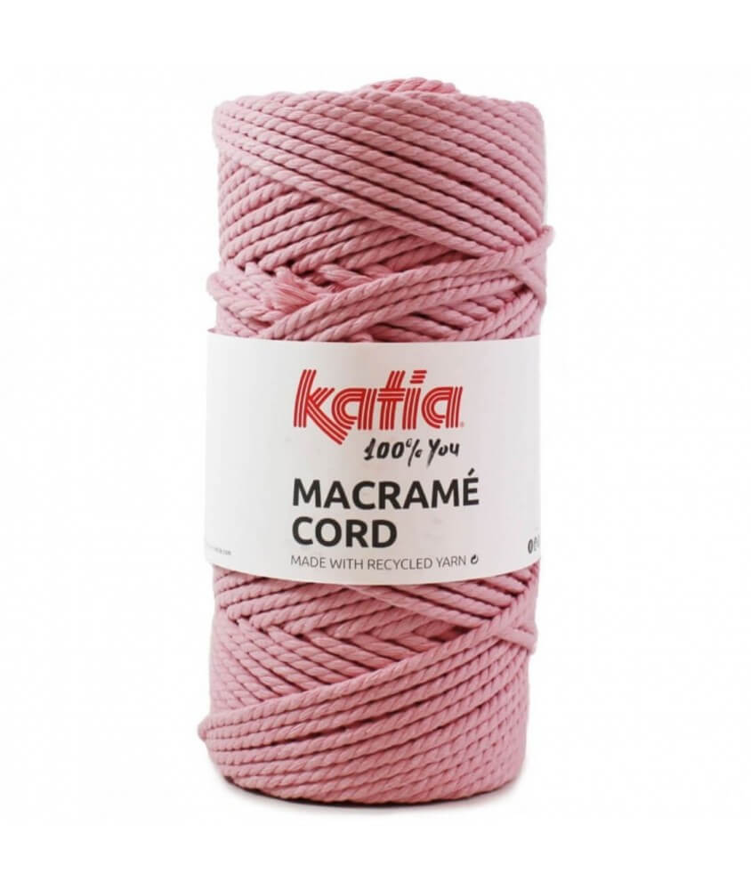 Bobine de corde recyclé Macrame Cord - Katia rose 101 sperenza Bobine de corde recyclé Macrame Cord - Katia rose 101 sperenza