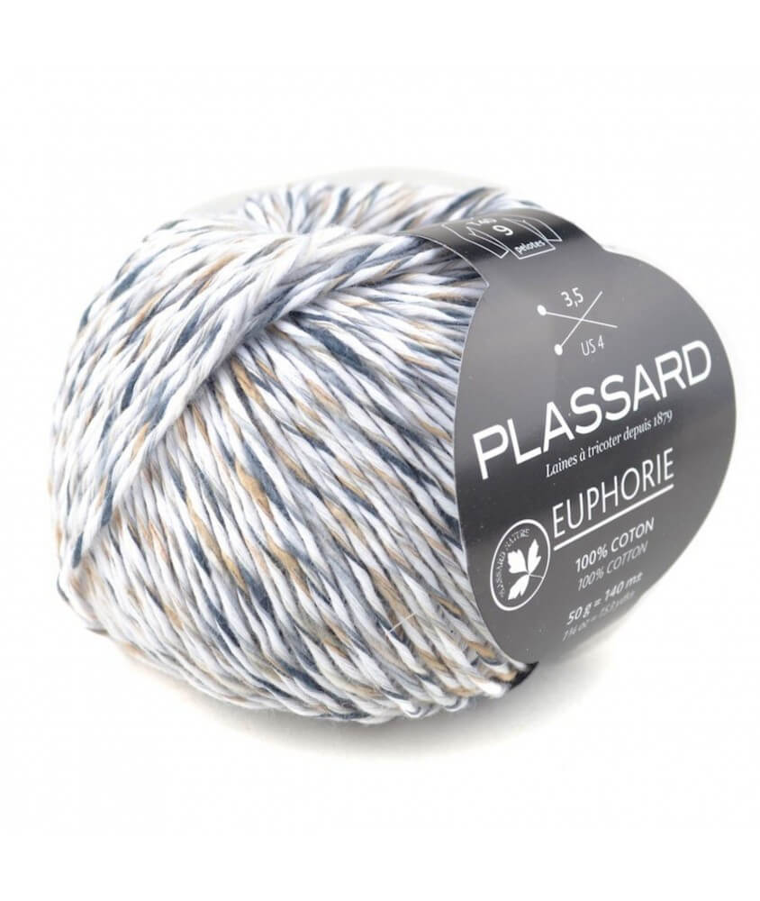 Pelote de coton à tricoter Euphorie - Plassard gris 02 sperenza Pelote de coton à tricoter Euphorie - Plassard gris 02 sperenza