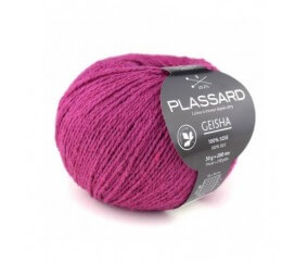 Fil de soie exceptionnel à tricoter Geisha - Plassard violet 32 sperenza