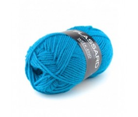 Pelote de laine à tricoter Week-End - Plassard bleu 26 sperenza