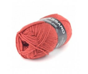 Pelote de laine à tricoter Week-End - Plassard orange 54 sperenza
