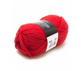Pelote de laine à tricoter Week-End - Plassard rouge 1209 sperenza