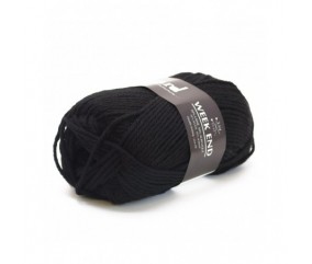 Pelote de laine à tricoter Week-End - Plassard noir 1210 sperenza
