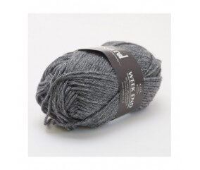 Pelote de laine à tricoter Week-End - Plassard gris foncé 1232 sperenza