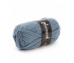 Pelote de laine à tricoter Week-End - Plassard bleu 1238 sperenza