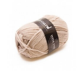 Pelote de laine à tricoter Week-End - Plassard marron 3133 sperenza