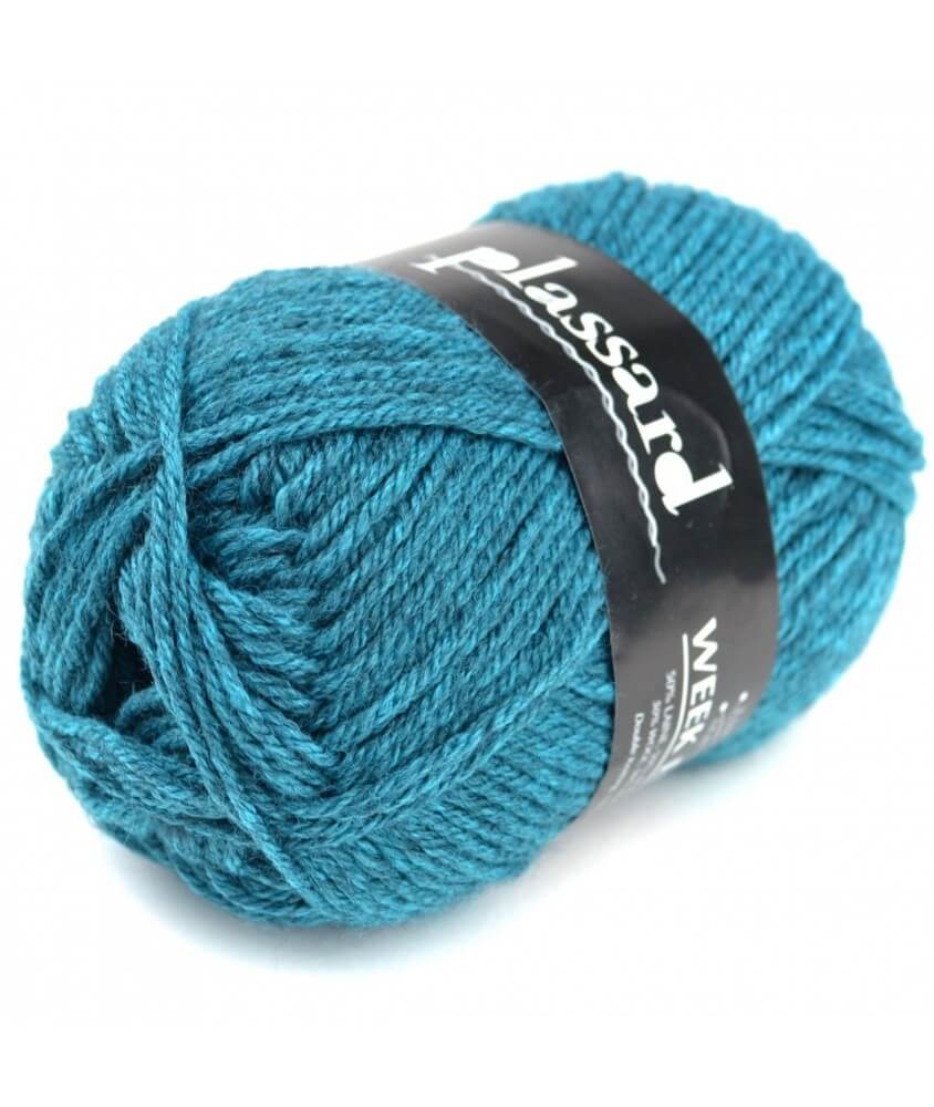 Pelote de laine à tricoter Week-End - Plassard bleu 5 sperenza