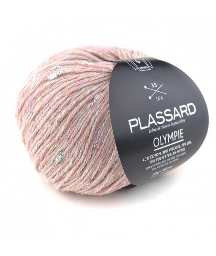 Fil à tricoter Olympie - Plassard rose 30 sperenza