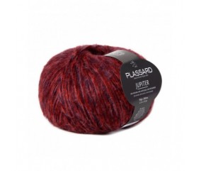 Fil à tricoter Jupiter - Plassard rouge bordeaux 63 sperenza
