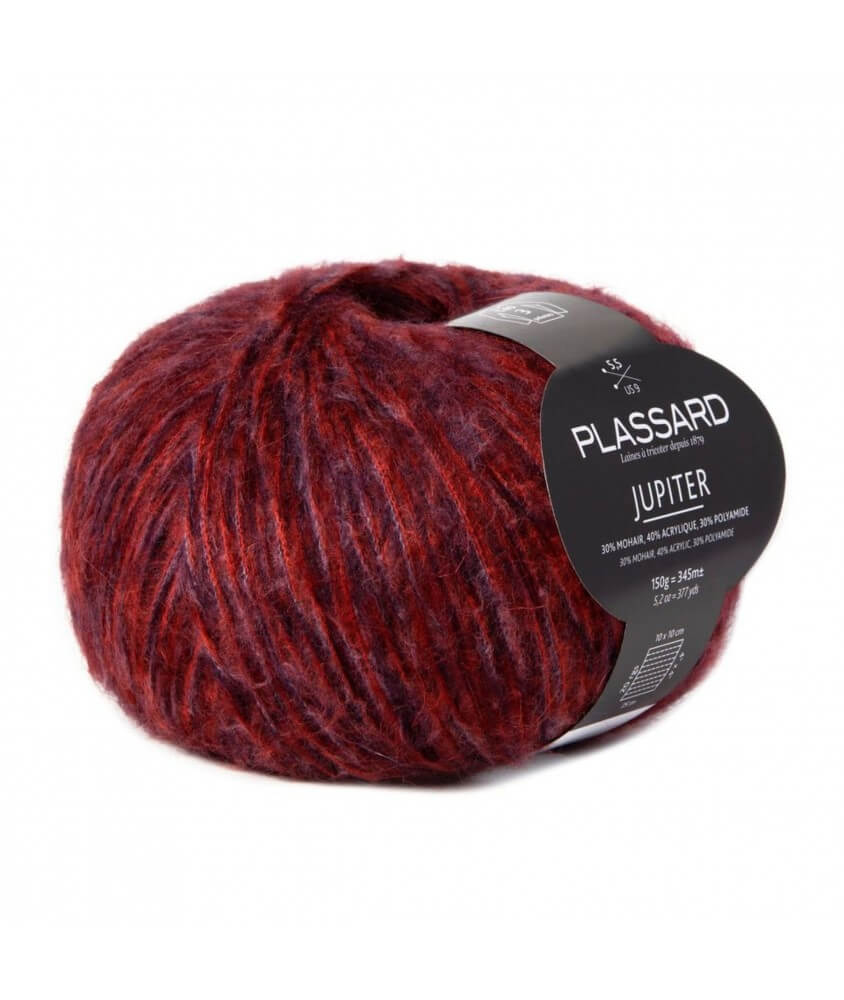 Fil à tricoter Jupiter - Plassard rouge bordeaux 63 sperenza Fil à tricoter Jupiter - Plassard rouge bordeaux 63 sperenza