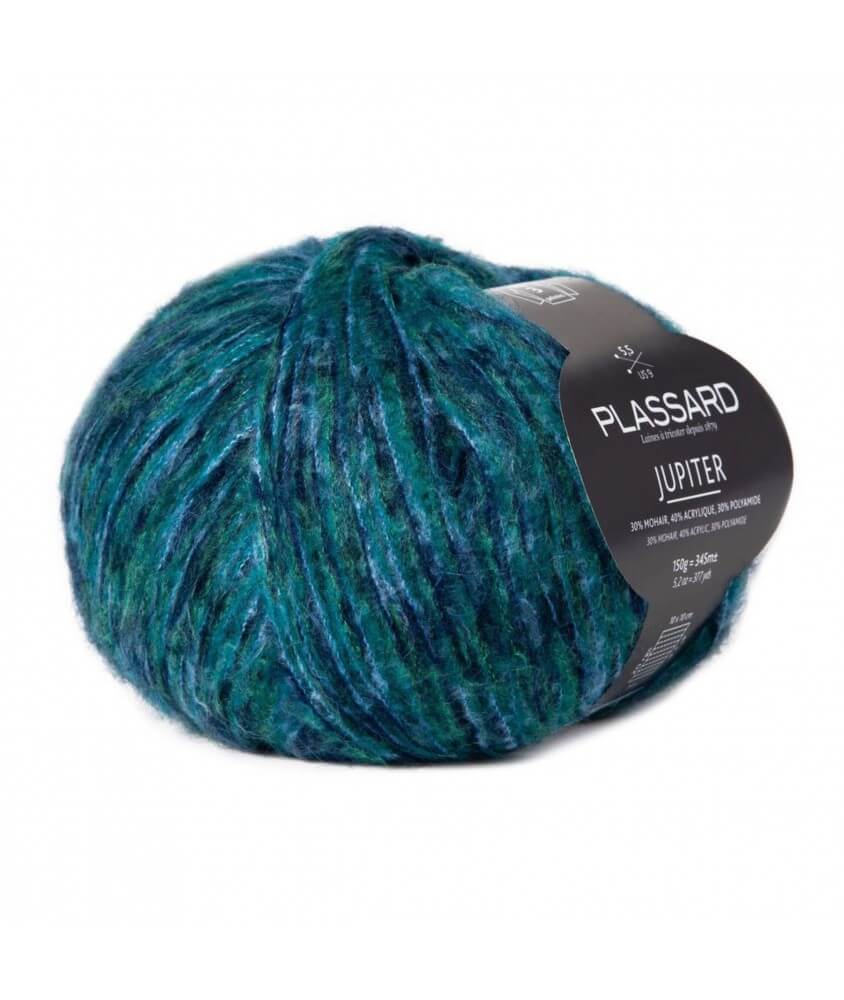 Fil à tricoter Jupiter - Plassard bleu 71 sperenza