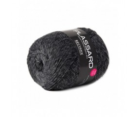 Pelote à tricoter Recymix - Plassard noir 12 sperenza