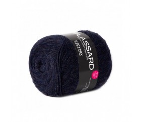 Pelote à tricoter Recymix - Plassard bleu foncé 27 sperenza