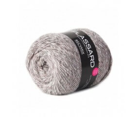 Pelote à tricoter Recymix - Plassard gris clair 80 sperenza