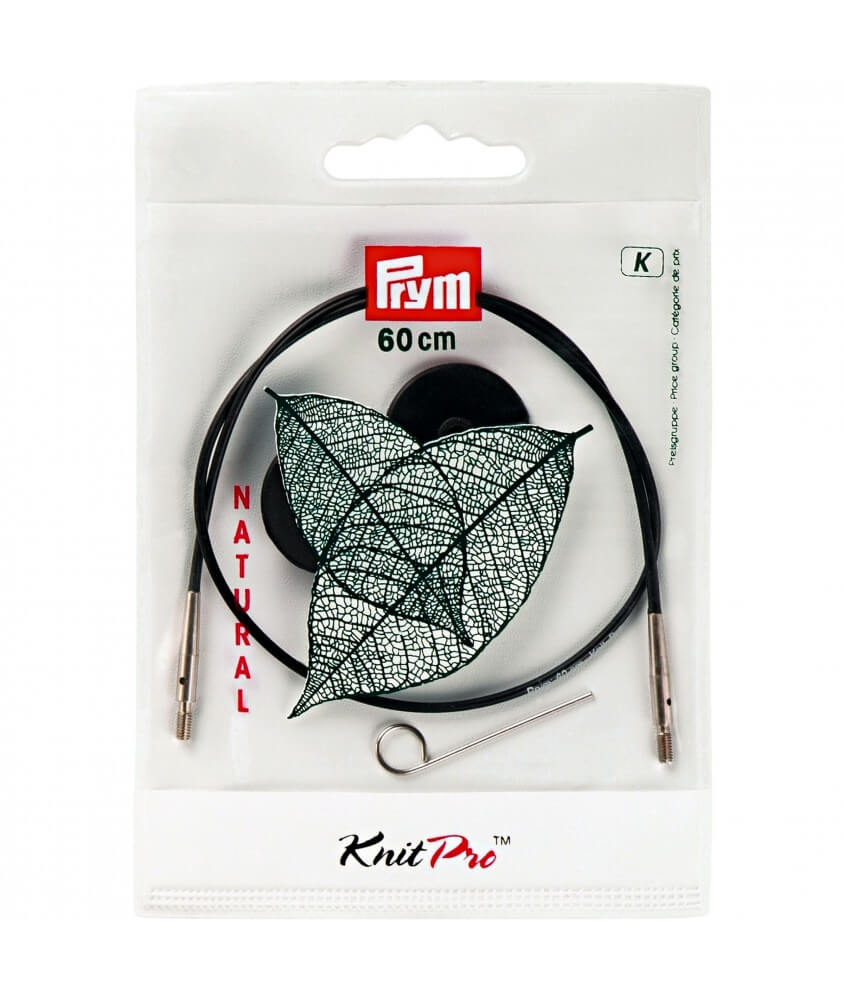 Cable Natural 40 à 150 cm aigu. circulaires/crochet interchangeables - Prym - Knitpro 60cm sperenza