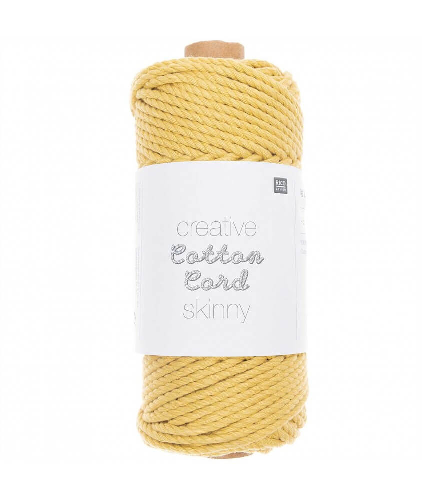 Creative COTTON CORD SKINNY - Rico Design 2 jaune sperenza