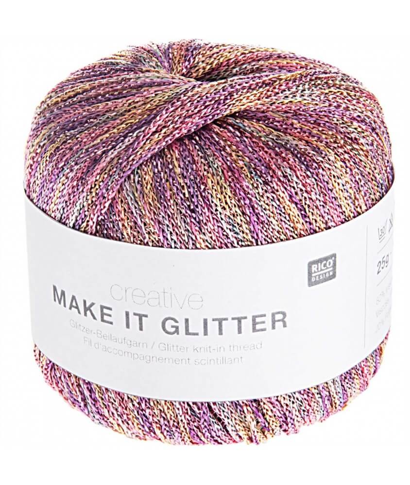 Pelote de coton Creative Make It Glitter - Rico Design 1 multicolore pastel sperenza