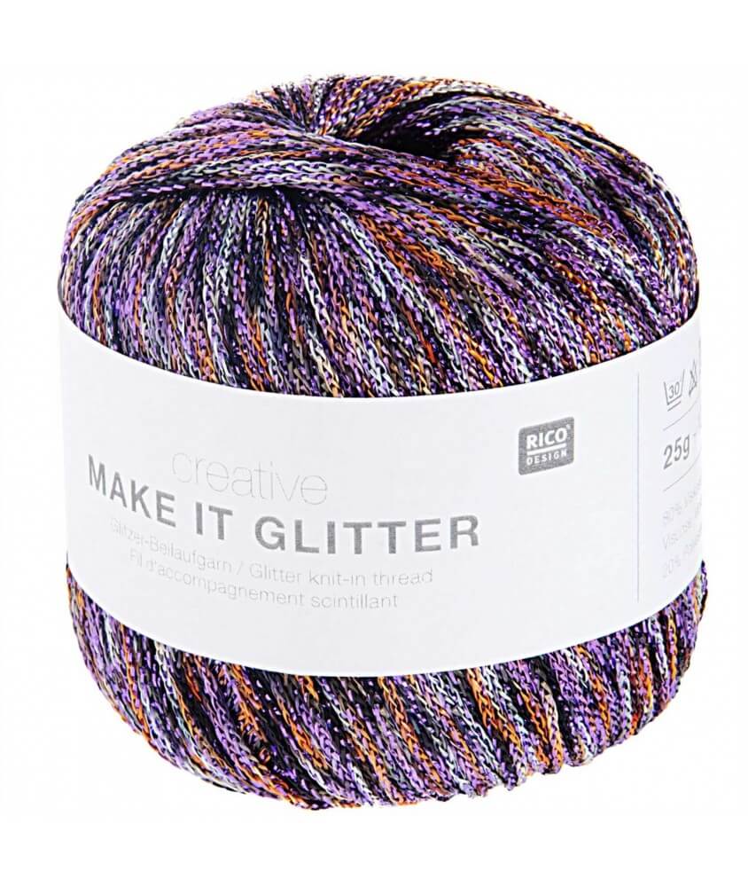 Pelote de coton Creative Make It Glitter - Rico Design multicolore 3 fleurs sperenza