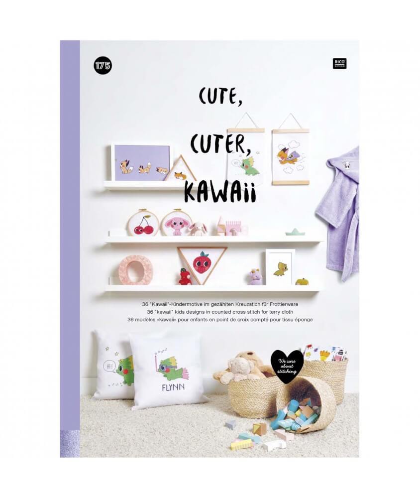  Livre de broderie N°175 Cute, Cuter, Kawaii - rico Design