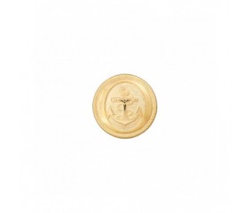  Boutons métal à pied ancre marine 18mm - Prym or jaune sperenza