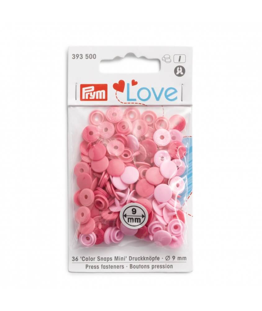  Bouton pression Color Love Mini 19mm X 36 - Prym - certifié Oeko-Tex