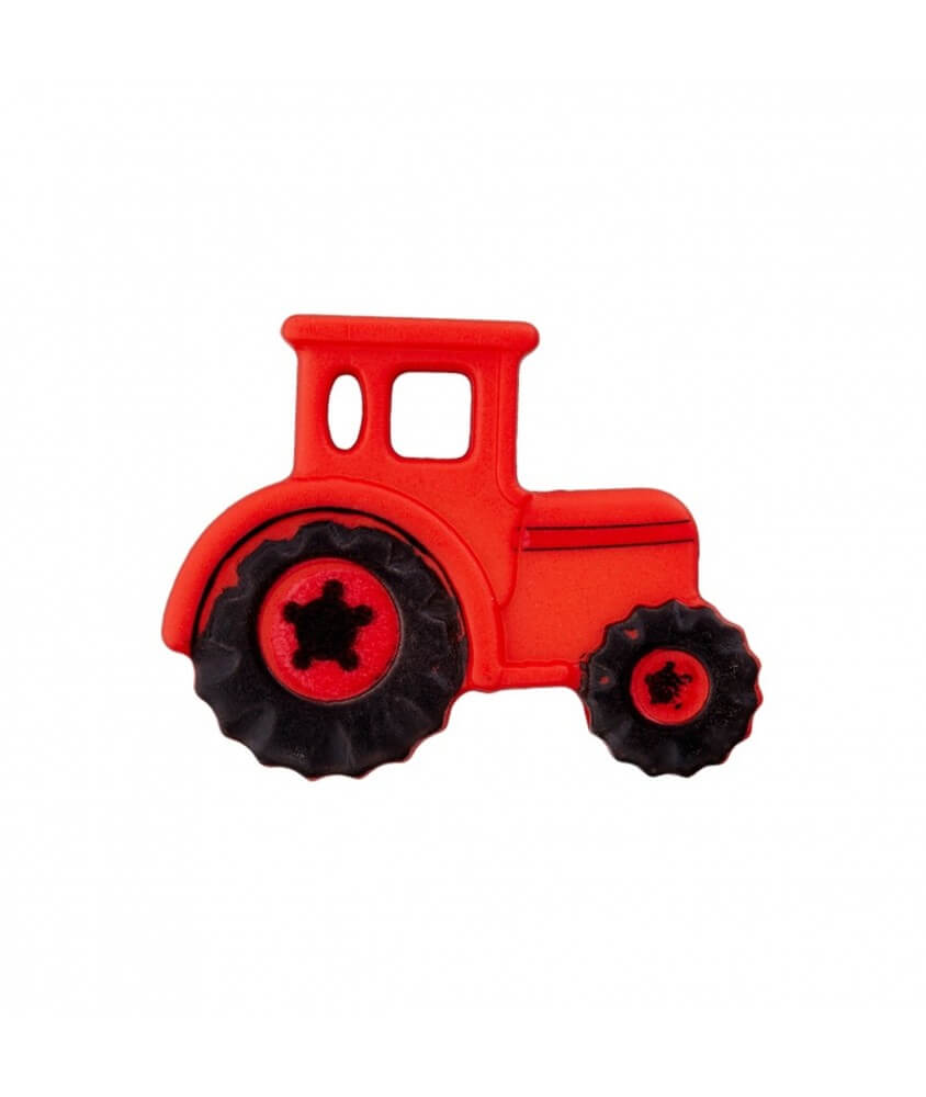 Bouton Tracteur à queue 23 mm - Pym ROUGE SPERENZA