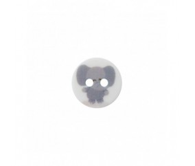 Bouton animaux polyester 2 trous 12mm - Prym éléphant multicolore sperenza