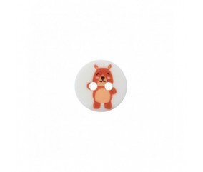 Bouton animaux polyester 2 trous 12mm - Prym ours multicolore sperenza