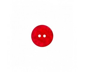 Bouton rond Fleurs 12 mm 2 trous - Prym ROUGE FLEURS SPERENZA