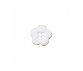 Bouton coco 4 trous Fleur 18mm - Prym BLANC FLEUR SPERENZA