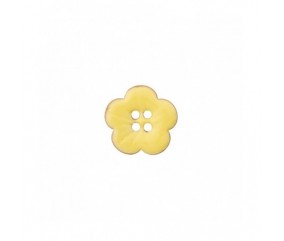 Bouton coco 4 trous Fleur 18mm - Prym JAUNE FLEURS SPERENZA