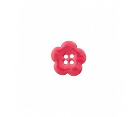 Bouton coco 4 trous Fleur 18mm - Prym FUCHSIA FLEURS SPERENZA