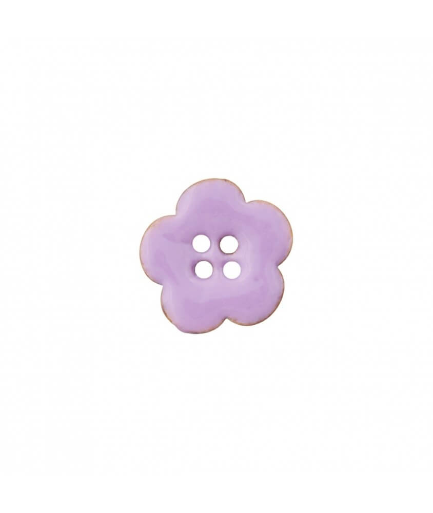 Bouton coco 4 trous Fleur 18mm - Prym LILAS FLEURS SPERENZA