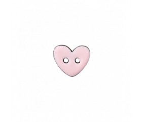 Bouton coco 2 trous Coeur 15mm - Prym ROSE COEUR SPERENZA