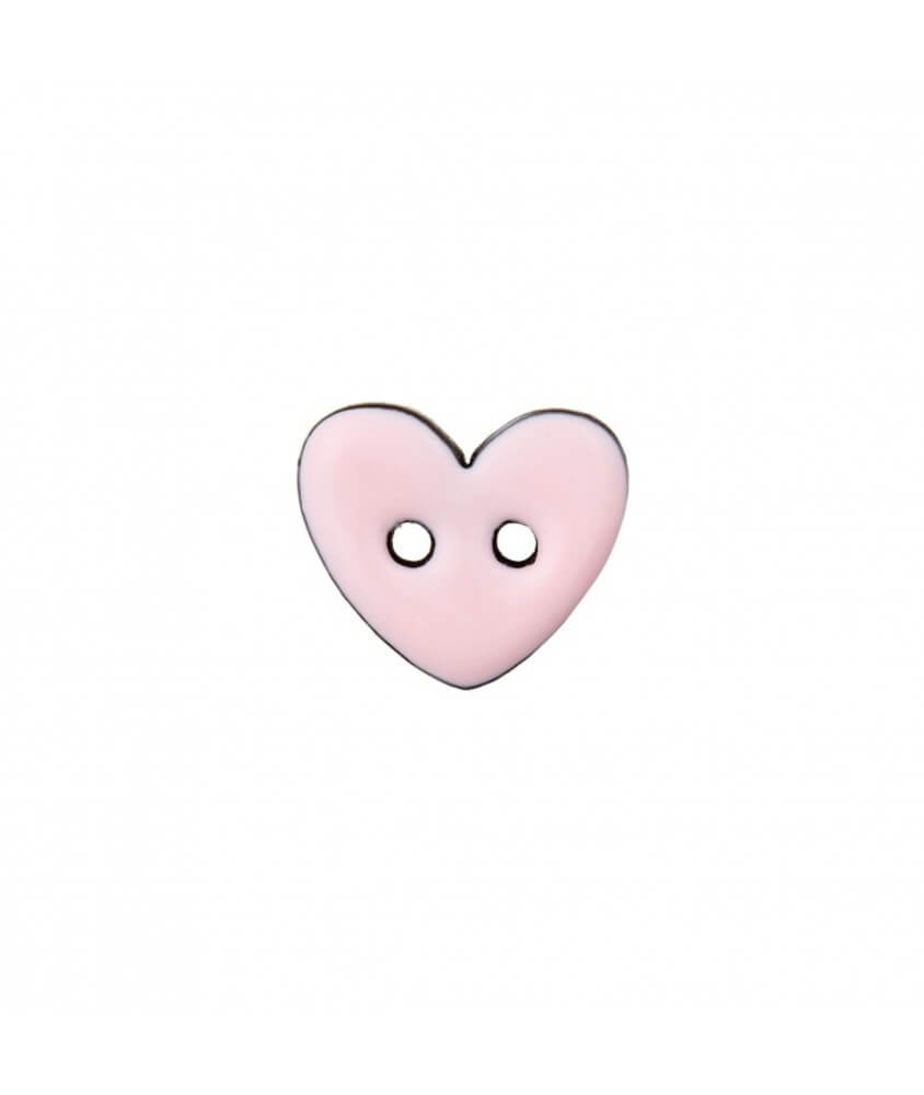 Bouton coco 2 trous Coeur 15mm - Prym ROSE COEUR SPERENZA