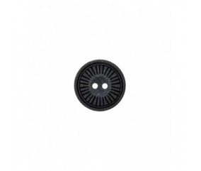 Bouton polyester et bois 2 trous 23mm - Prym  noir sperenza