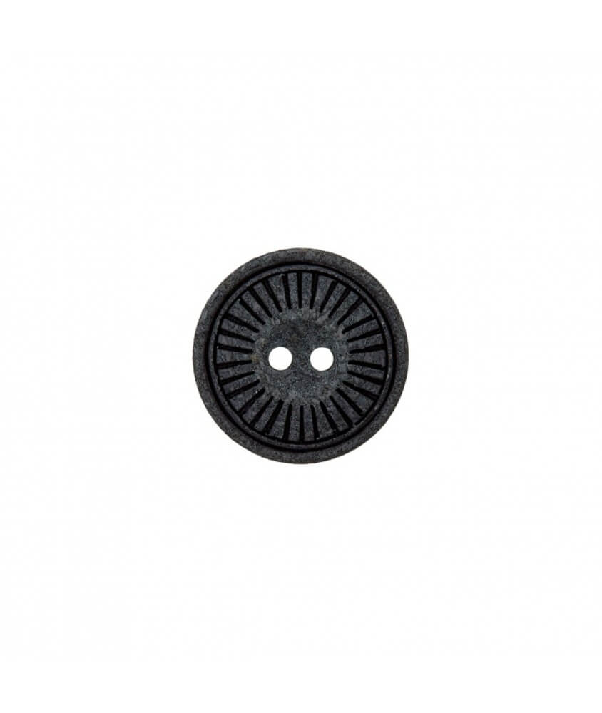 Bouton polyester et bois 2 trous 23mm - Prym  noir sperenza