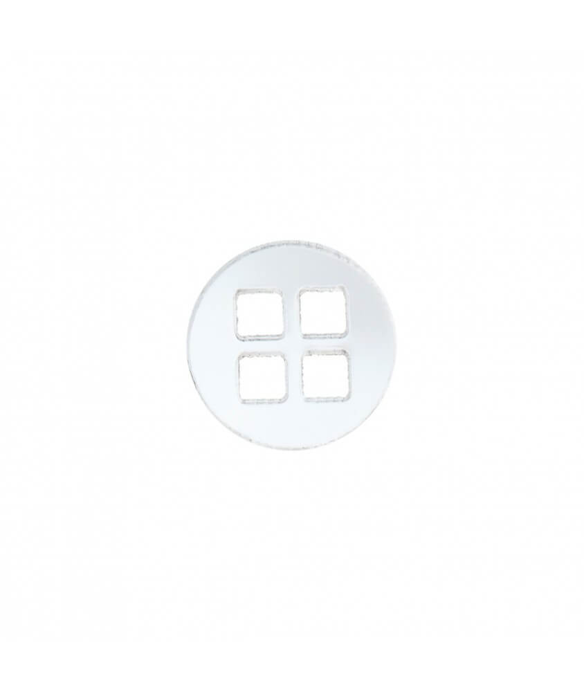 Bouton Rond polyester transparent 4 trous 15 à 20mm - Prym transparent sperenza