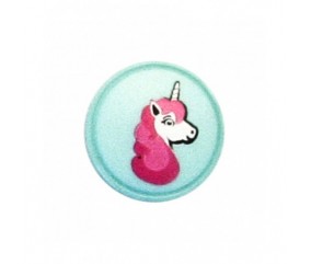 Bouton Licorne polyester à queue 18mm - Prym vert