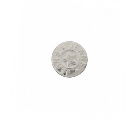 Bouton jeans métal pied étoile 18 mm - Prym argent gris sperenza